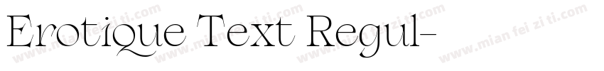 Erotique Text Regul字体转换